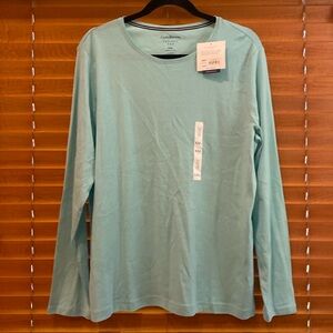 Craft & Barrow aqua  scoop neck Soft Classic Tee XXLg (c)